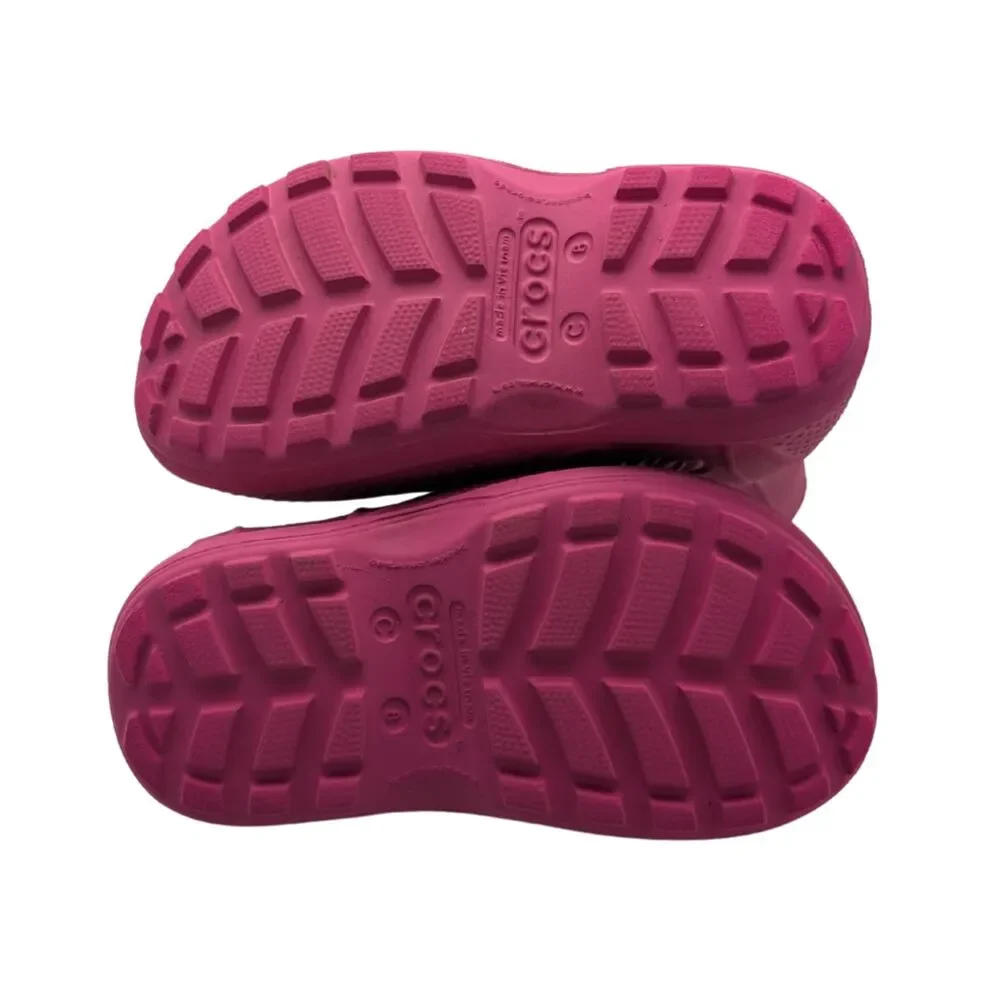Crocs Pink Crush Handle It Rain Boots Size Toddler 8